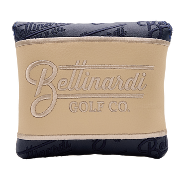 Bettinardi Golf Co. Script Mallet Putter Headcover (Navy/Ivory)