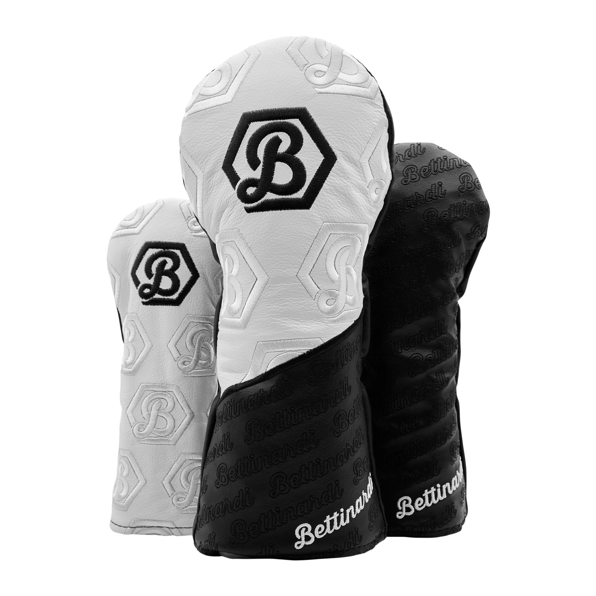 Bettinardi Script Hex B Wood Covers (Black/White)