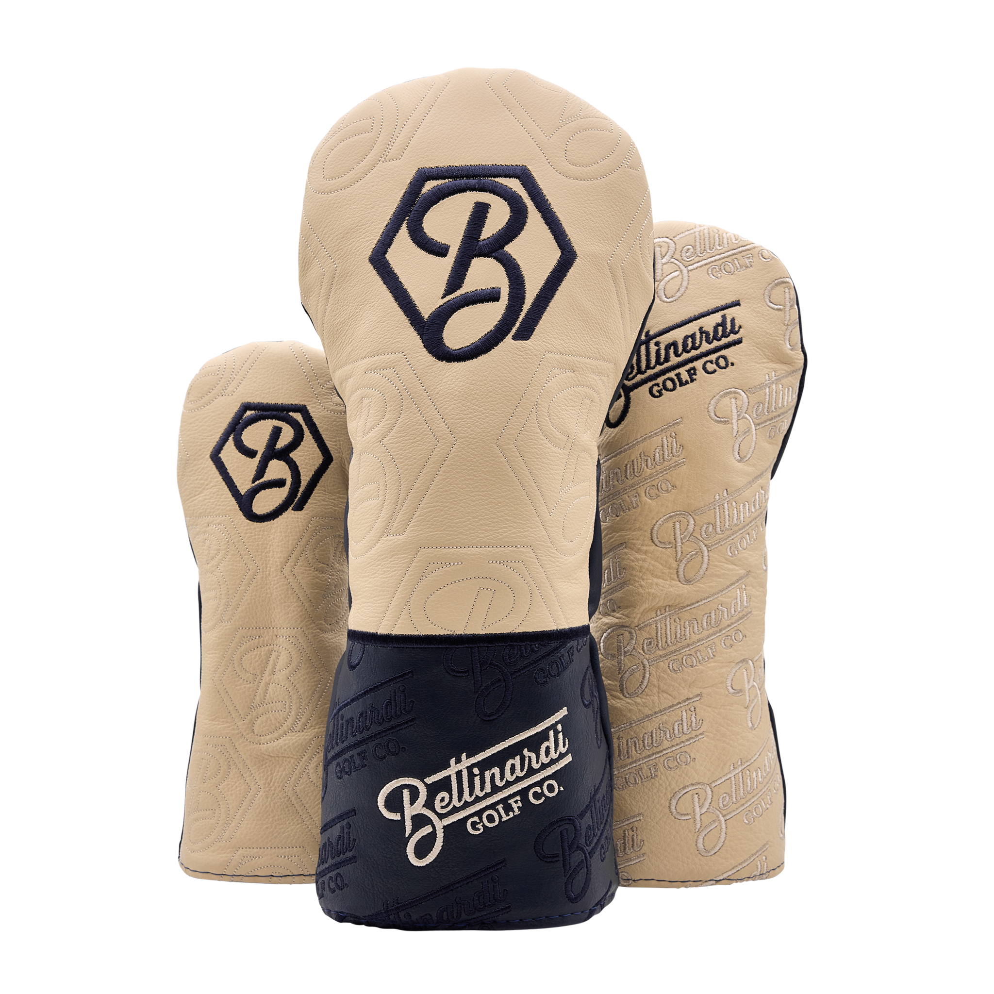Bettinardi Golf Co. Script Wood Covers (Navy/Ivory)
