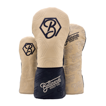 Bettinardi Golf Co. Script Wood Covers (Navy/Ivory)