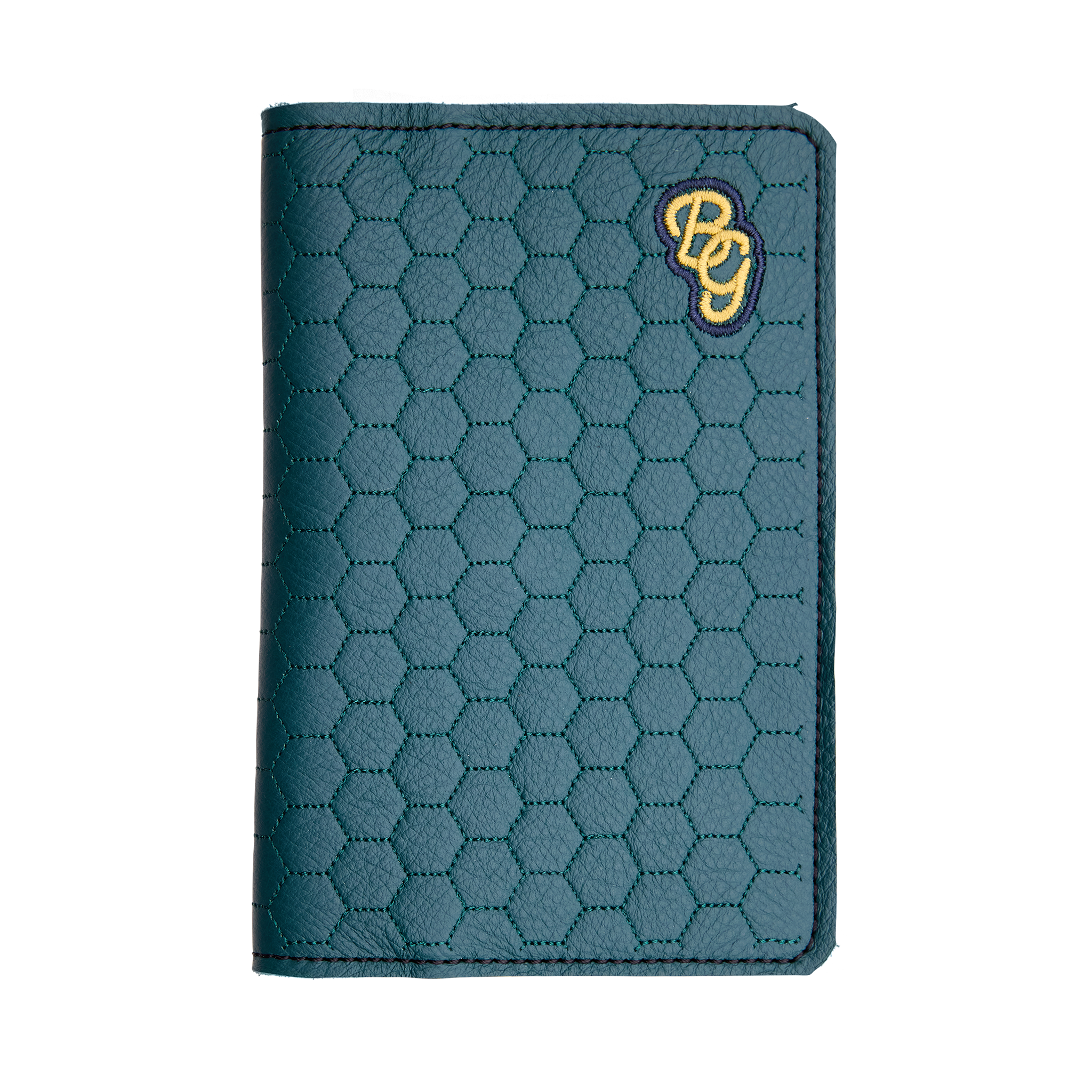 Retro Hex B Scorecard Holder (Green/Navy)