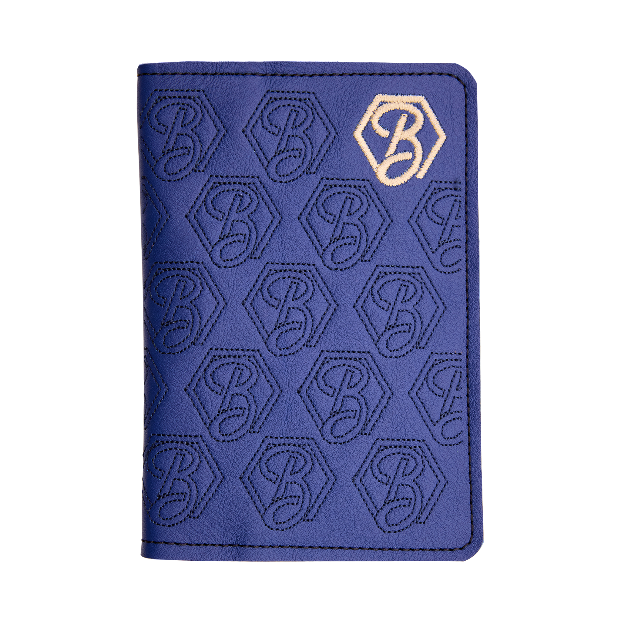 Retro Hex B Scorecard Holder (Navy/Ivory)