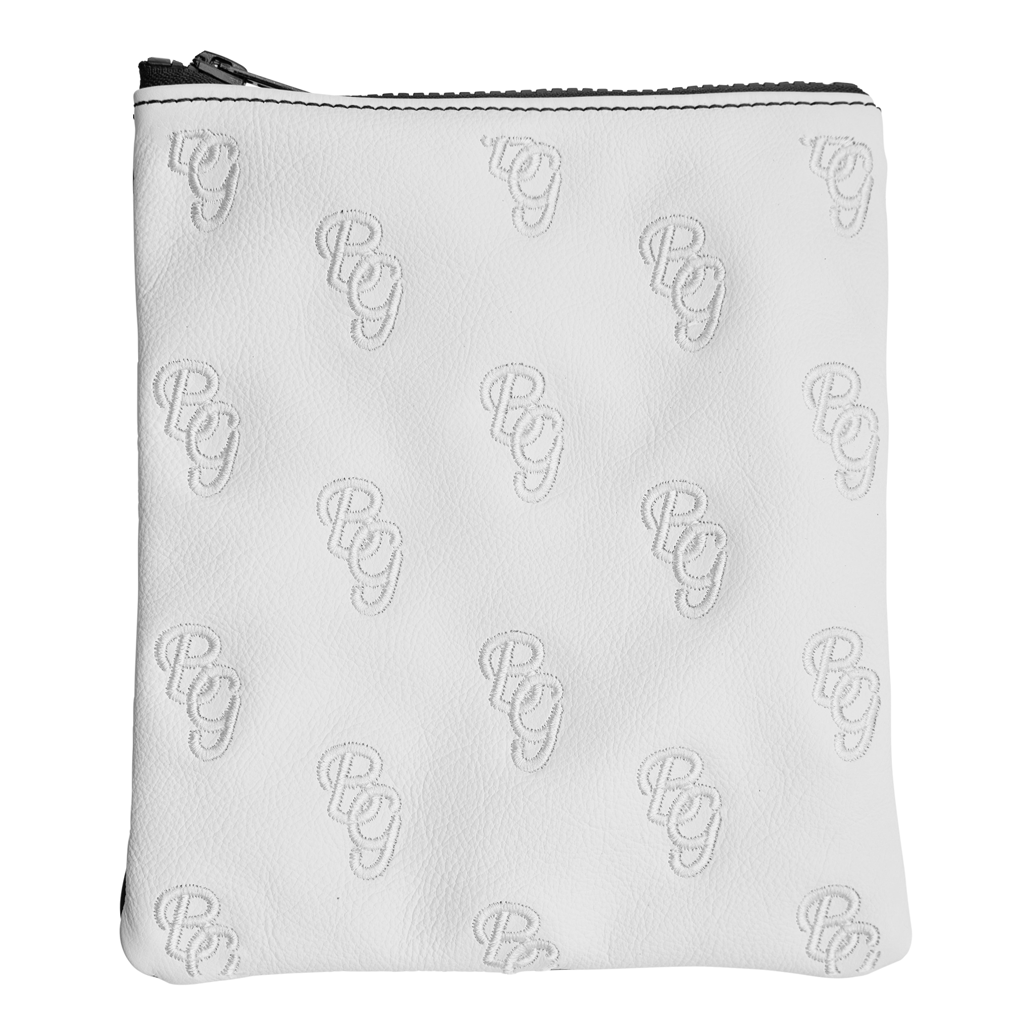 BG Script Valuables Pouch (White/Black)
