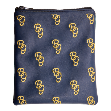BG Script Valuables Pouch (Navy/Green)