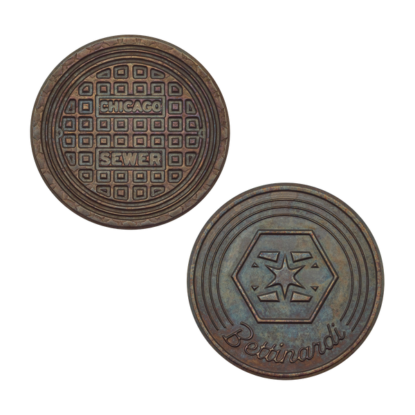 Bettinardi Chicago Manhole Ball Marker | Bettinardi Golf – Studio B