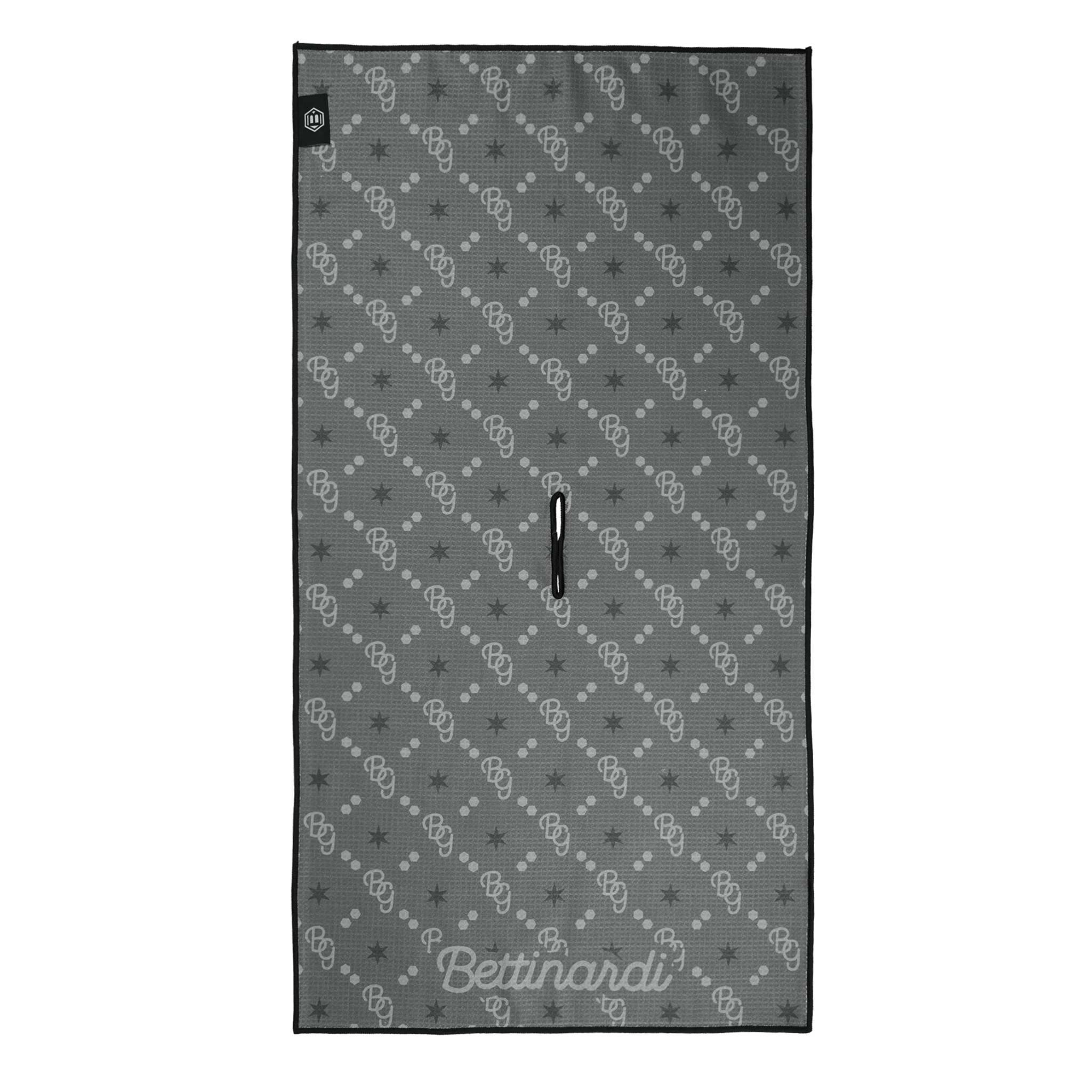 BG Script Grayscale Towel