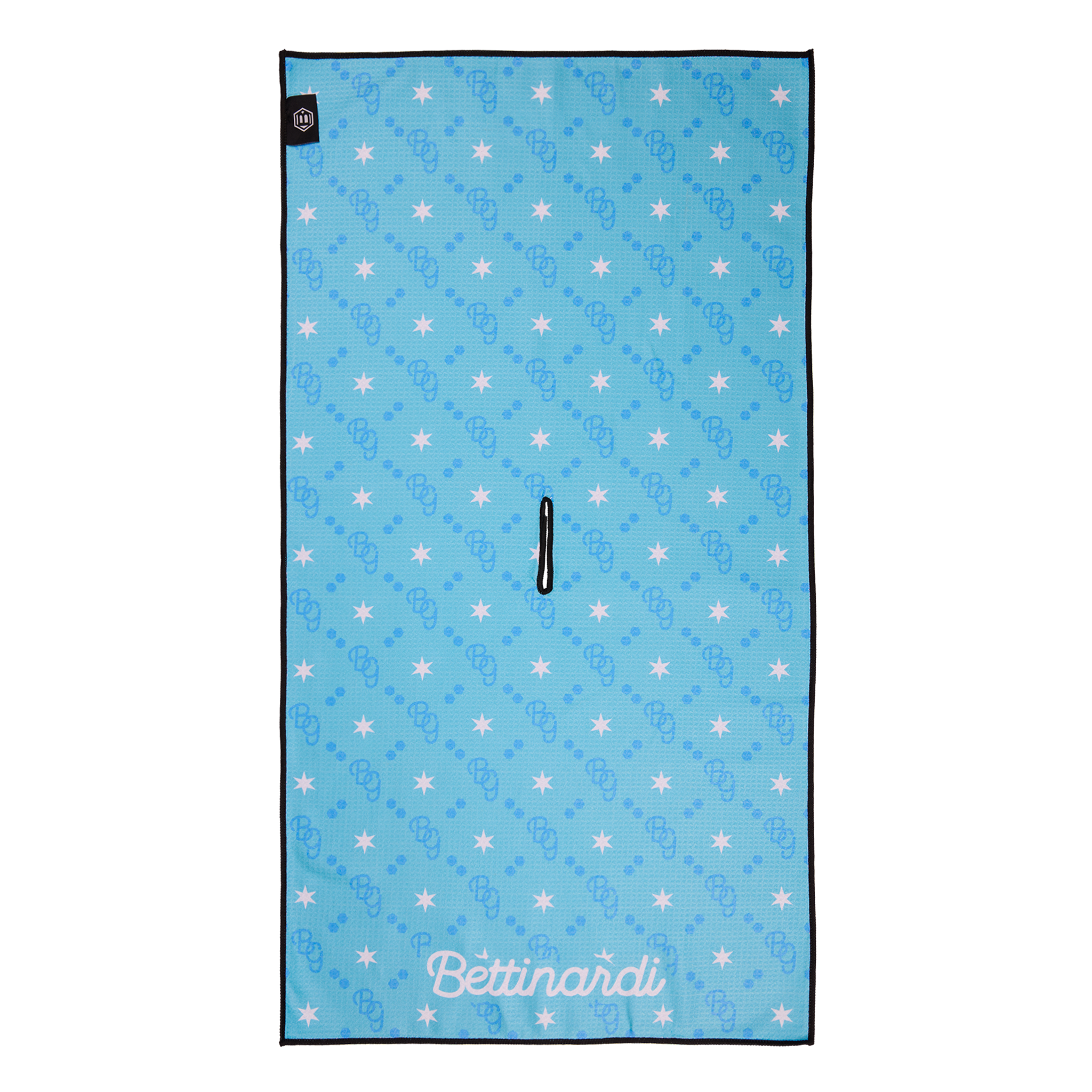 BG Script Light Blue Towel