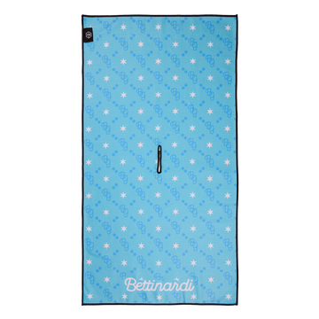 BG Script Light Blue Towel