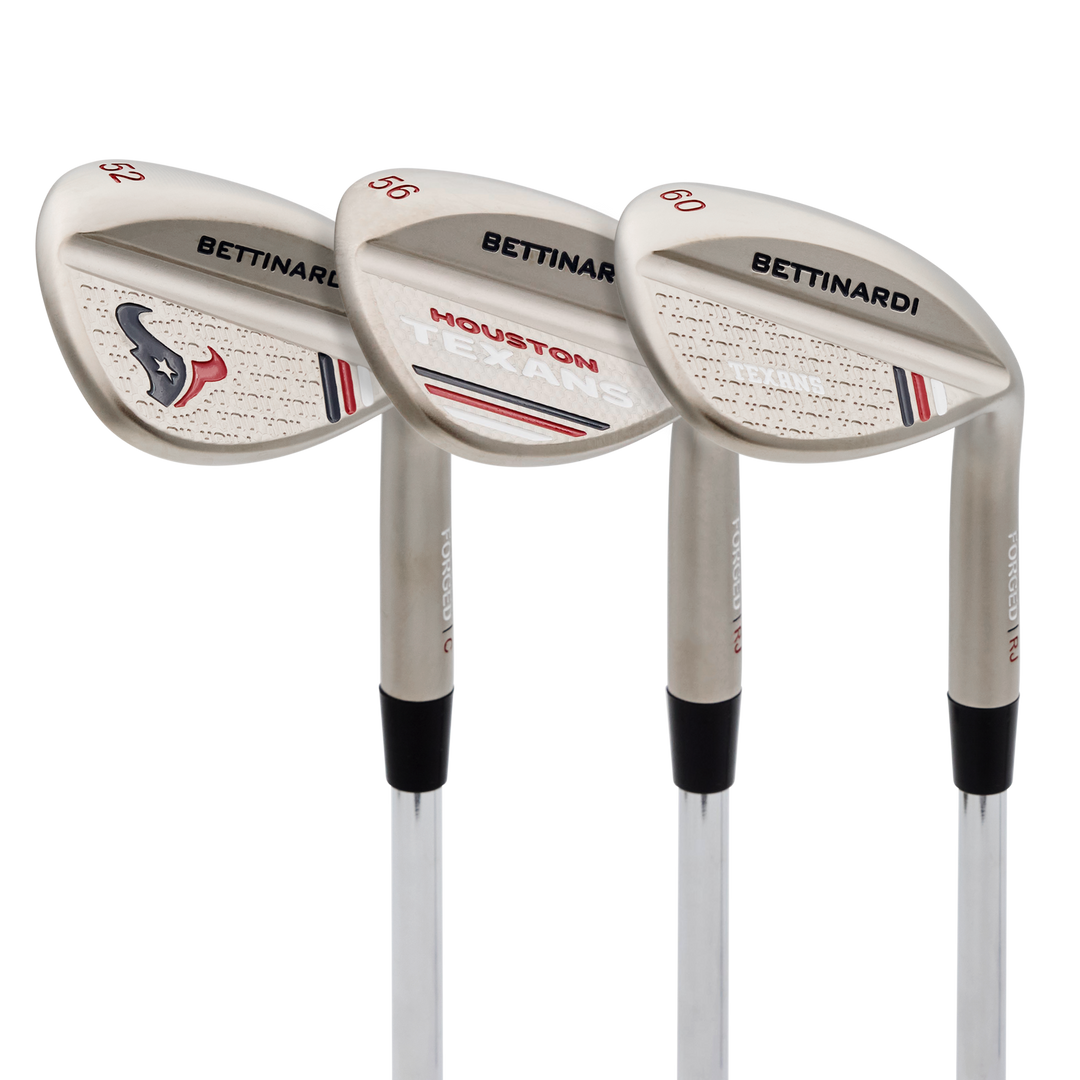 Houston Texans Satin Nickel HLX 6.0 Wedge Set (52°, 56°, 60°)