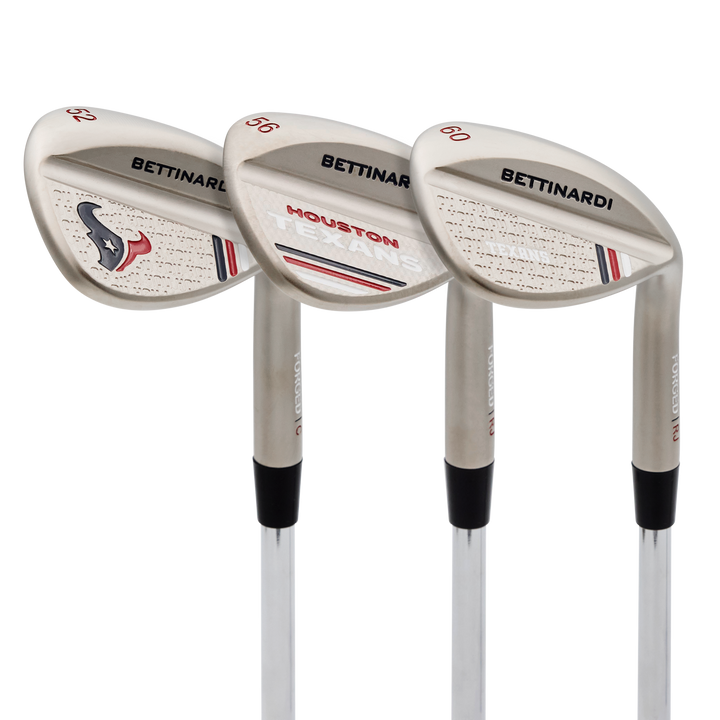 Houston Texans Satin Nickel HLX 6.0 Wedge Set (52°, 56°, 60°)