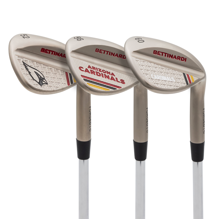 Arizona Cardinals Satin Nickel HLX 6.0 Wedge Set (52°, 56°, 60°)