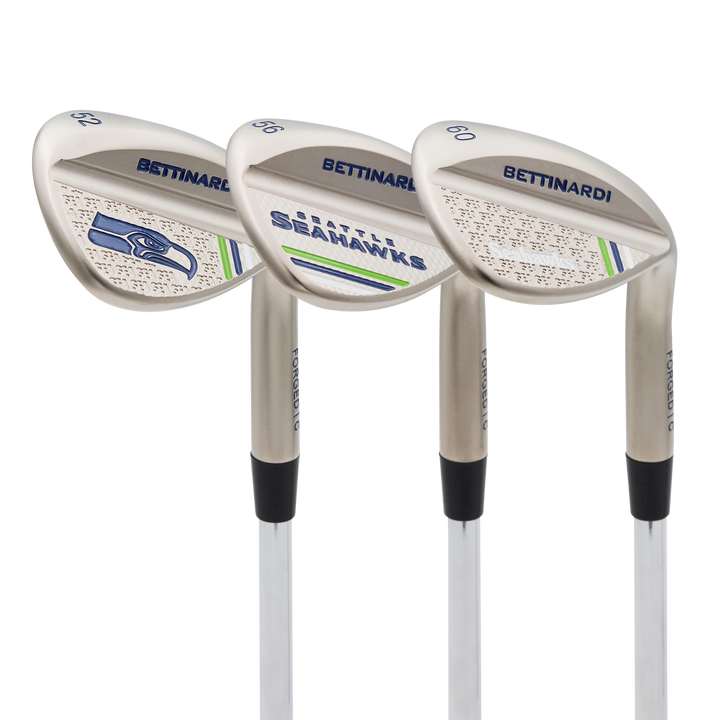 Seattle Seahawks Satin Nickel HLX 6.0 Wedge Set (52°, 56°, 60°)