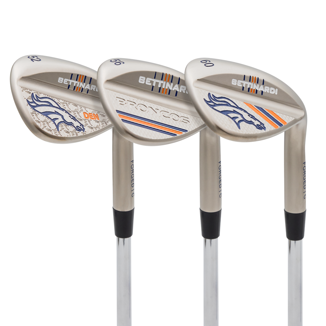 Denver Broncos Satin Nickel HLX 6.0 Wedge Set (52°, 56°, 60