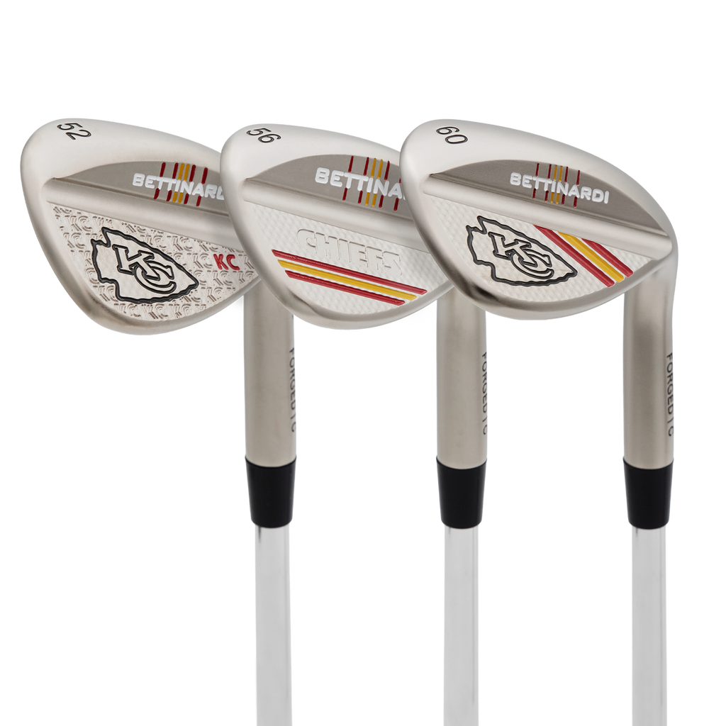 Kansas City Chiefs Satin Nickel HLX 6.0 Wedge Set (52°, 56°, 60