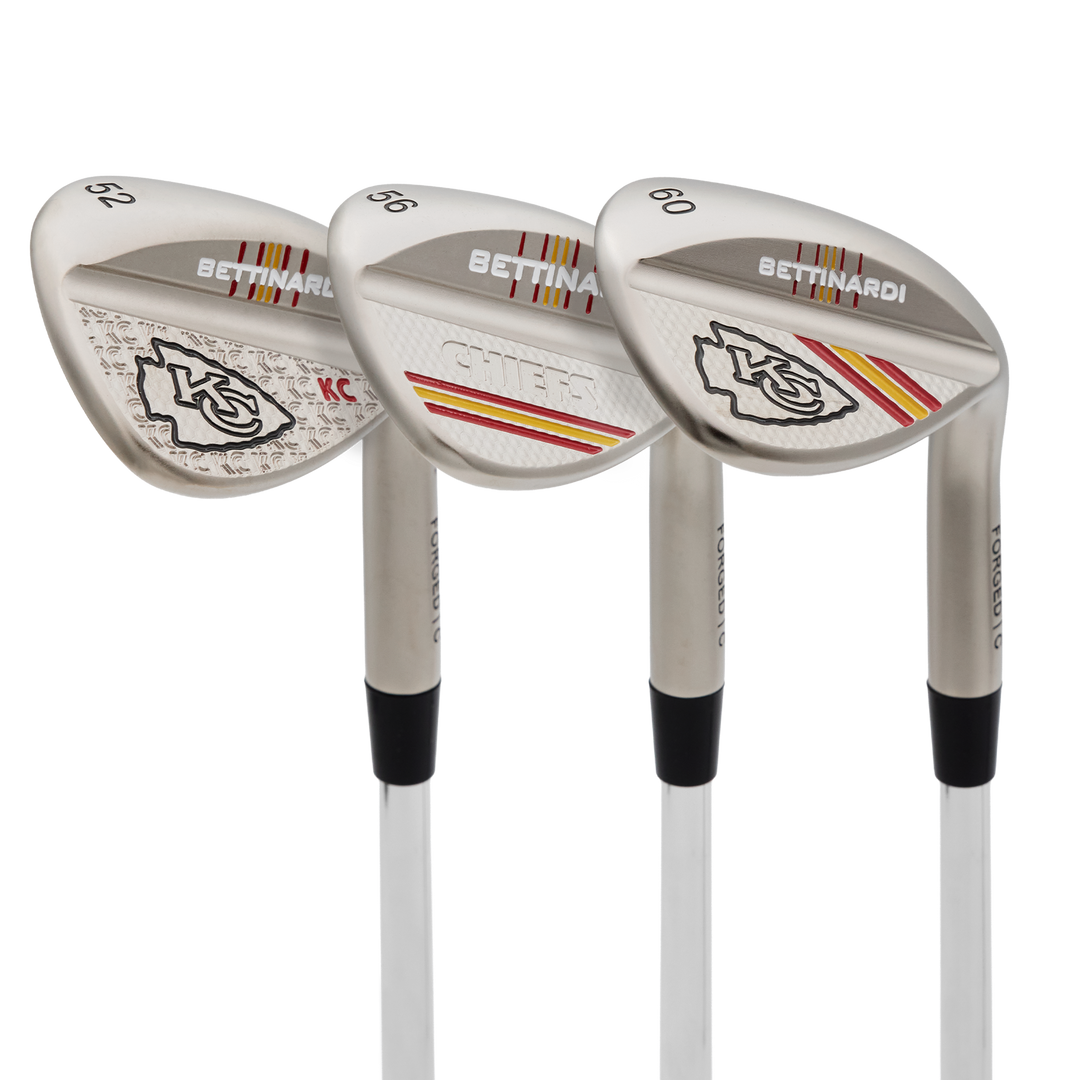 Kansas City Chiefs Satin Nickel HLX 6.0 Wedge Set (52°, 56°, 60