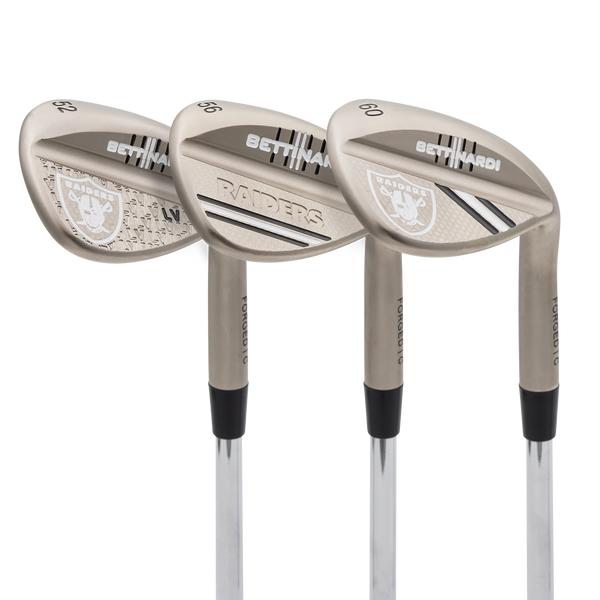 Las Vegas Raiders Satin Nickel HLX 6.0 Wedge Set (52°, 56°, 60