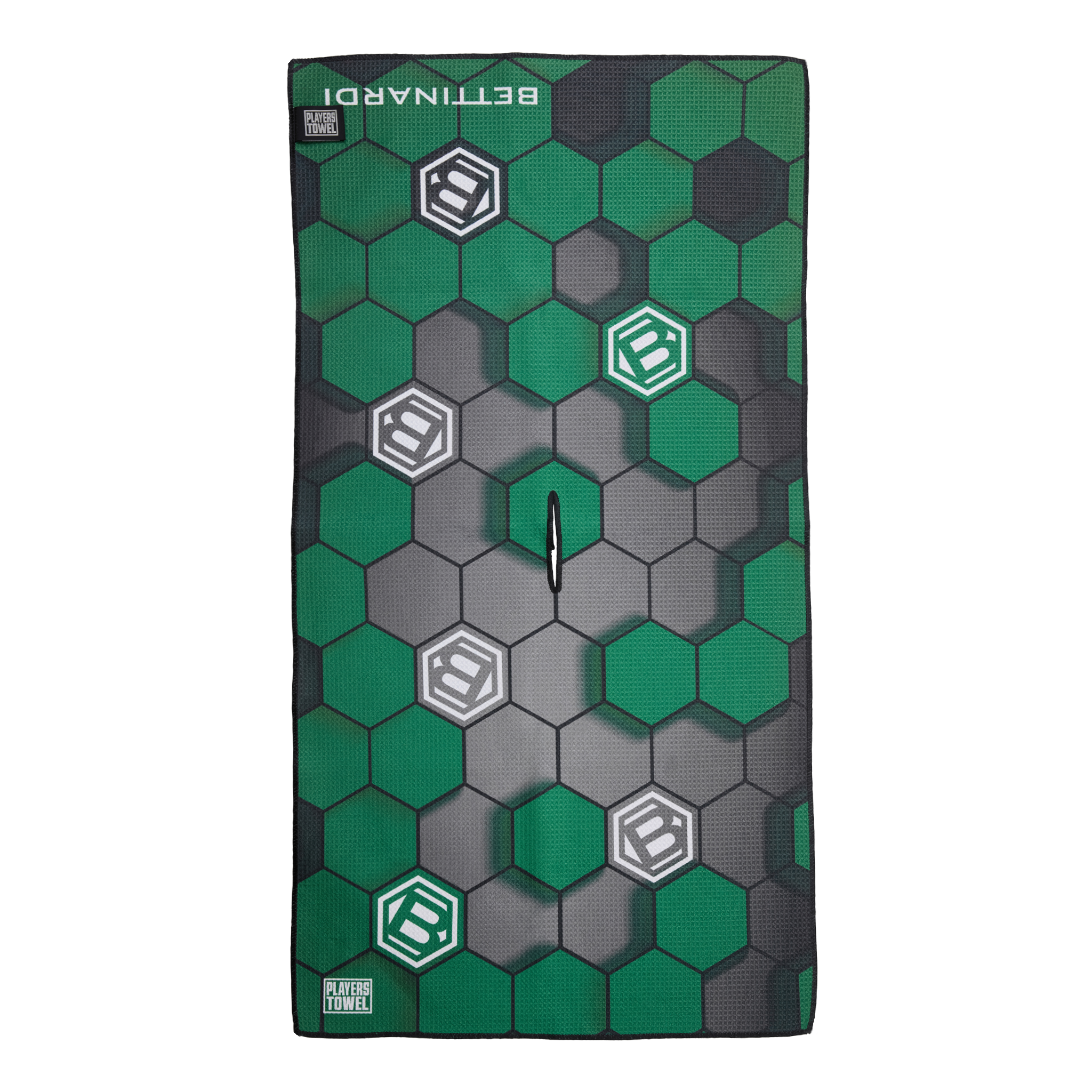 Bettinardi 3D Hex B Green and Gray Players Towel