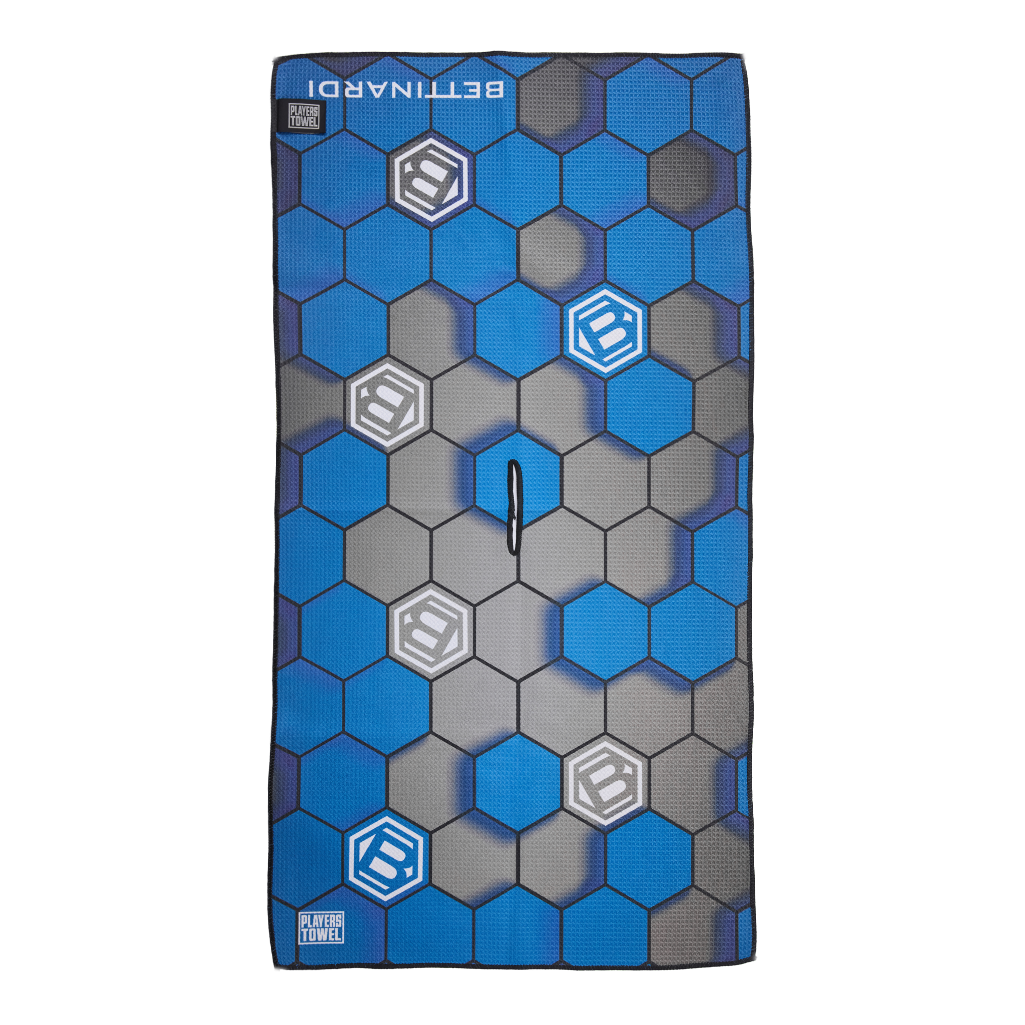 Bettinardi 3D Hex B Blue and Gray Players Towel