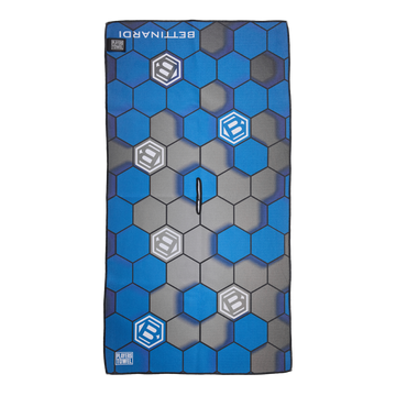 Bettinardi 3D Hex B Blue and Gray Players Towel