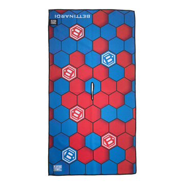 Bettinardi 3D Hex B Navy and Red Players Towel
