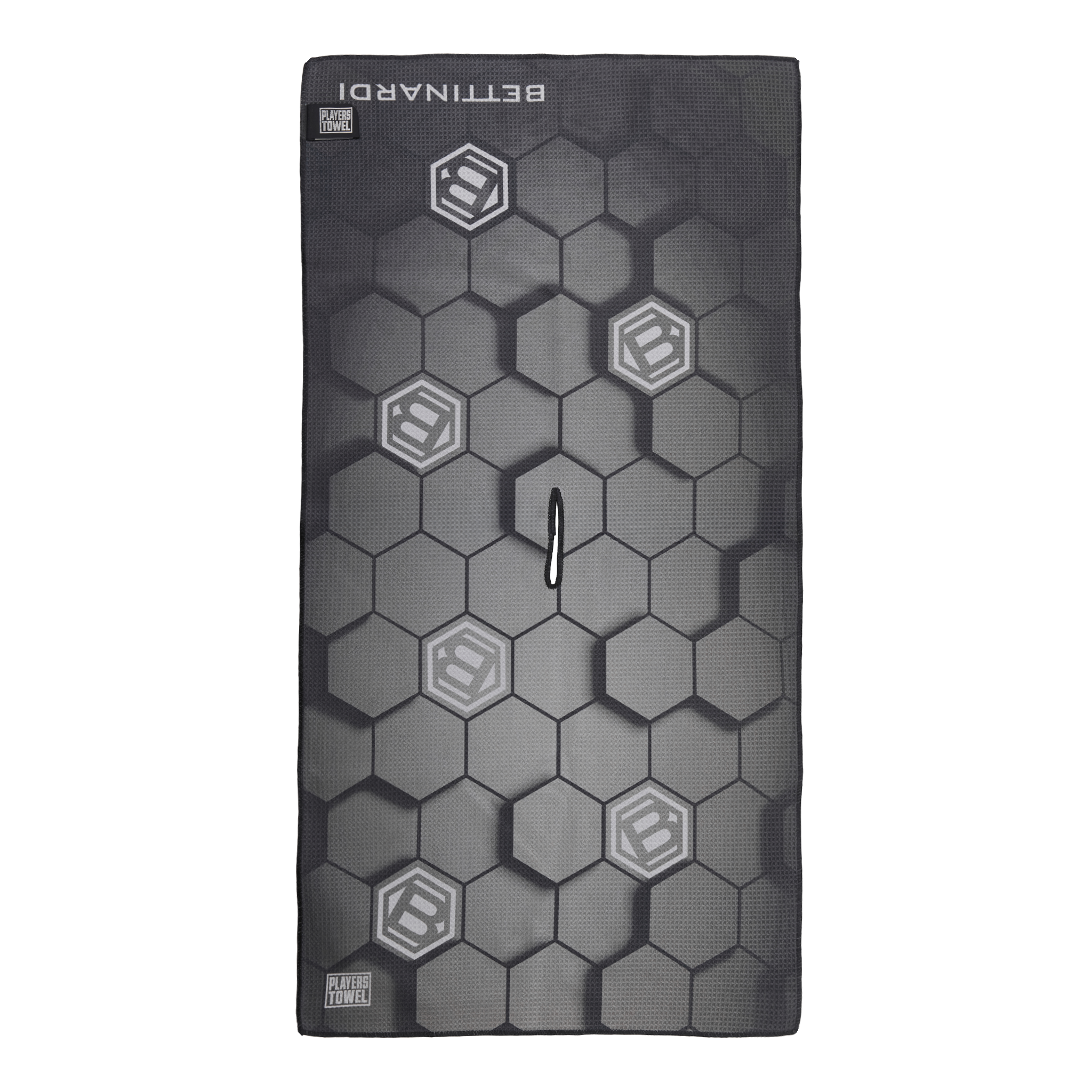 Bettinardi 3D Hex B Black and Gray Players Towel