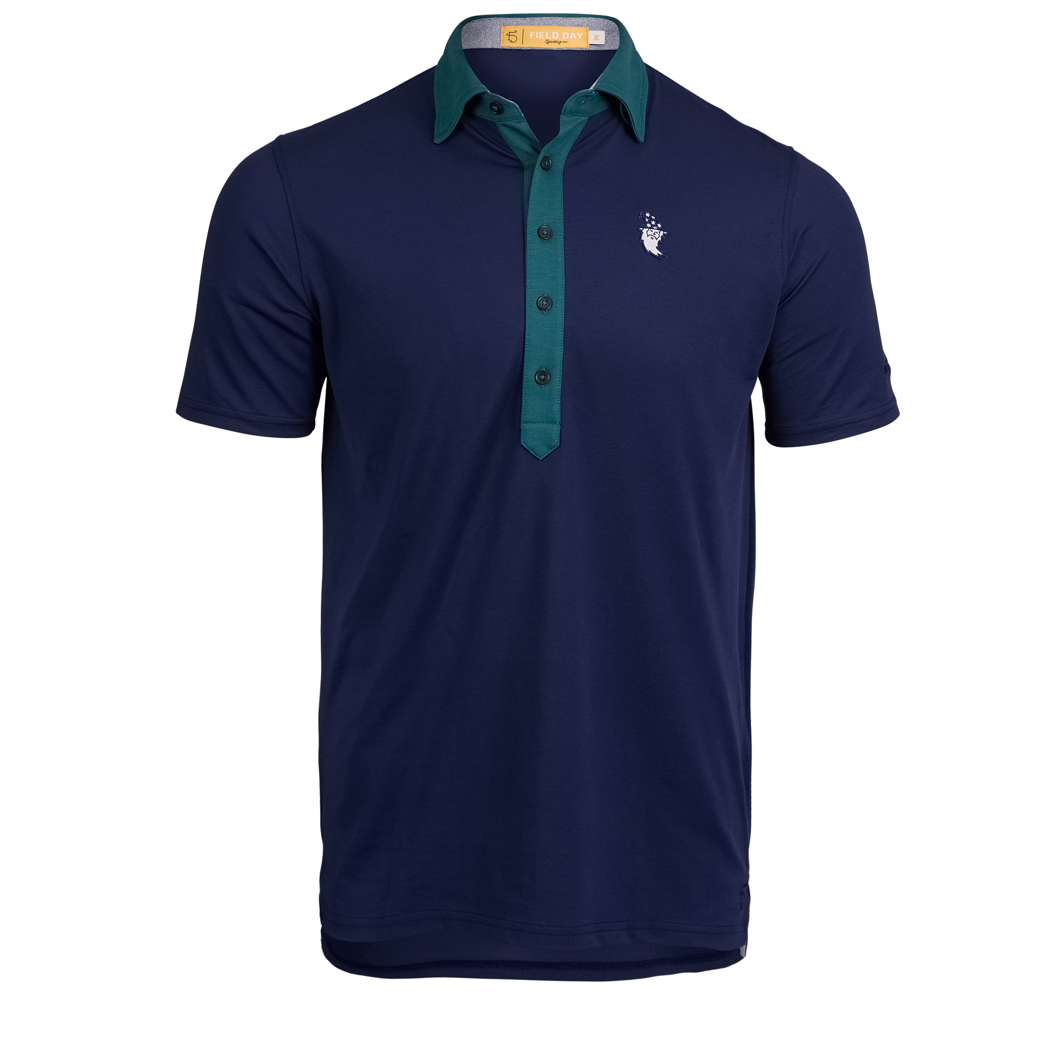 Bettinardi x Field Day Sporting Co. Ford 2-Tone Button Polo (Navy / Fern)
