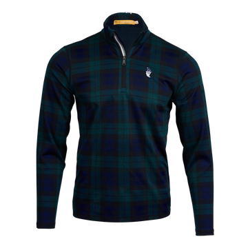 Bettinardi x Field Day Sporting Co. Wizard Runboy Palmer Double Knit Blackwatch Plaid 1/4 Zip