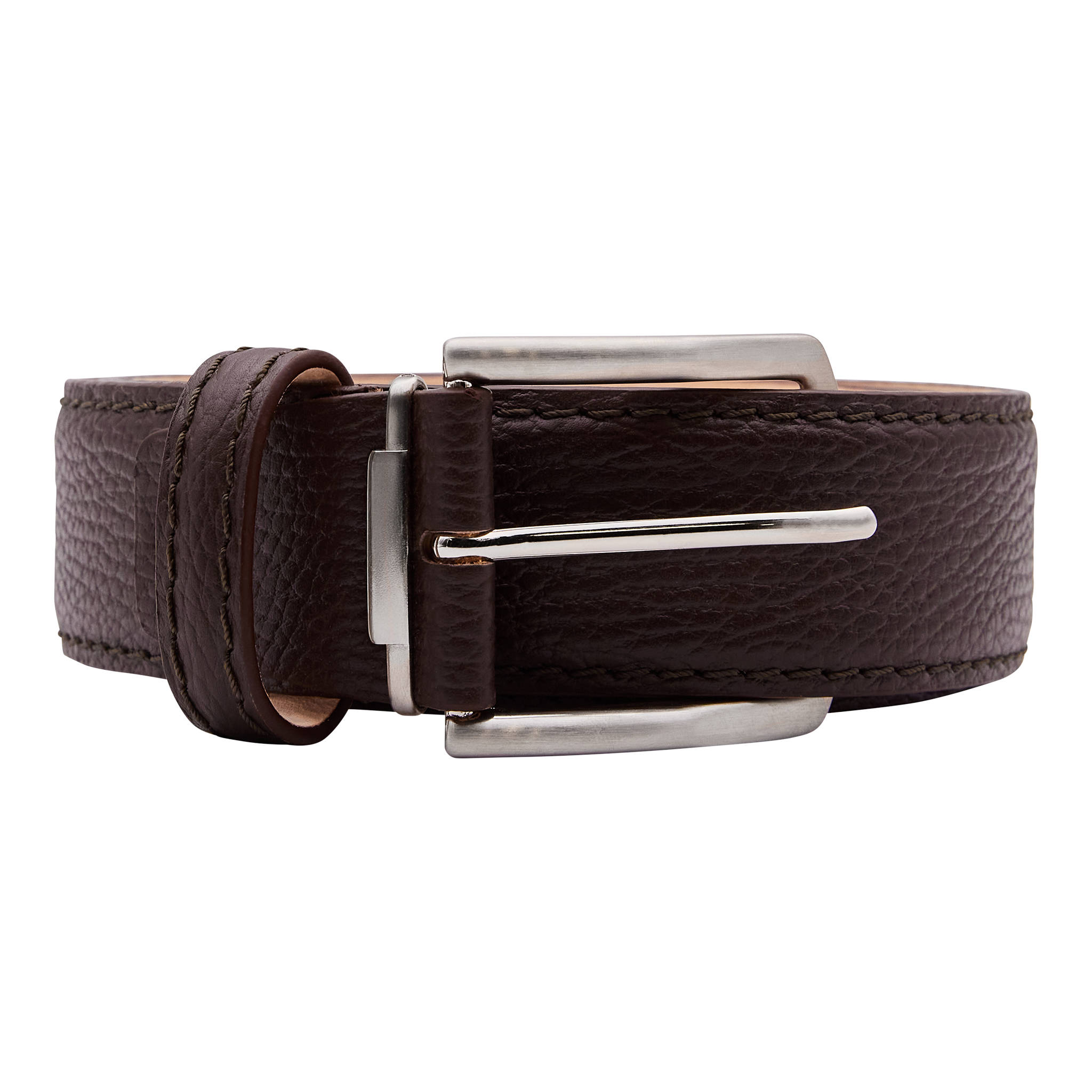 Bettinardi Handmade Genuine Italian Pebble Grain Belt (Brown)
