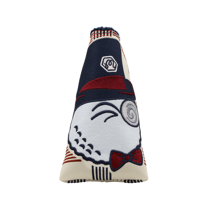 Malbon x Bettinardi Gangster Buckets Crème Plaid Blade Putter Headcover-front