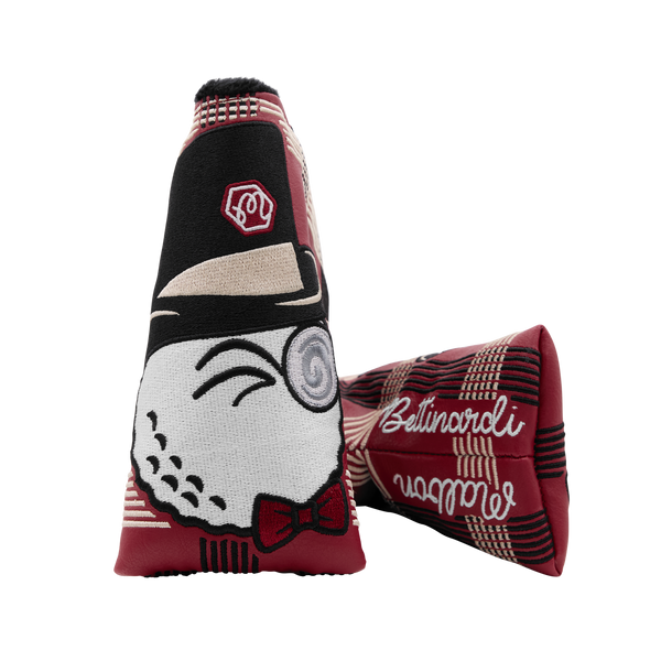 Malbon x Bettinardi Gangster Buckets Maroon Plaid Blade Putter
