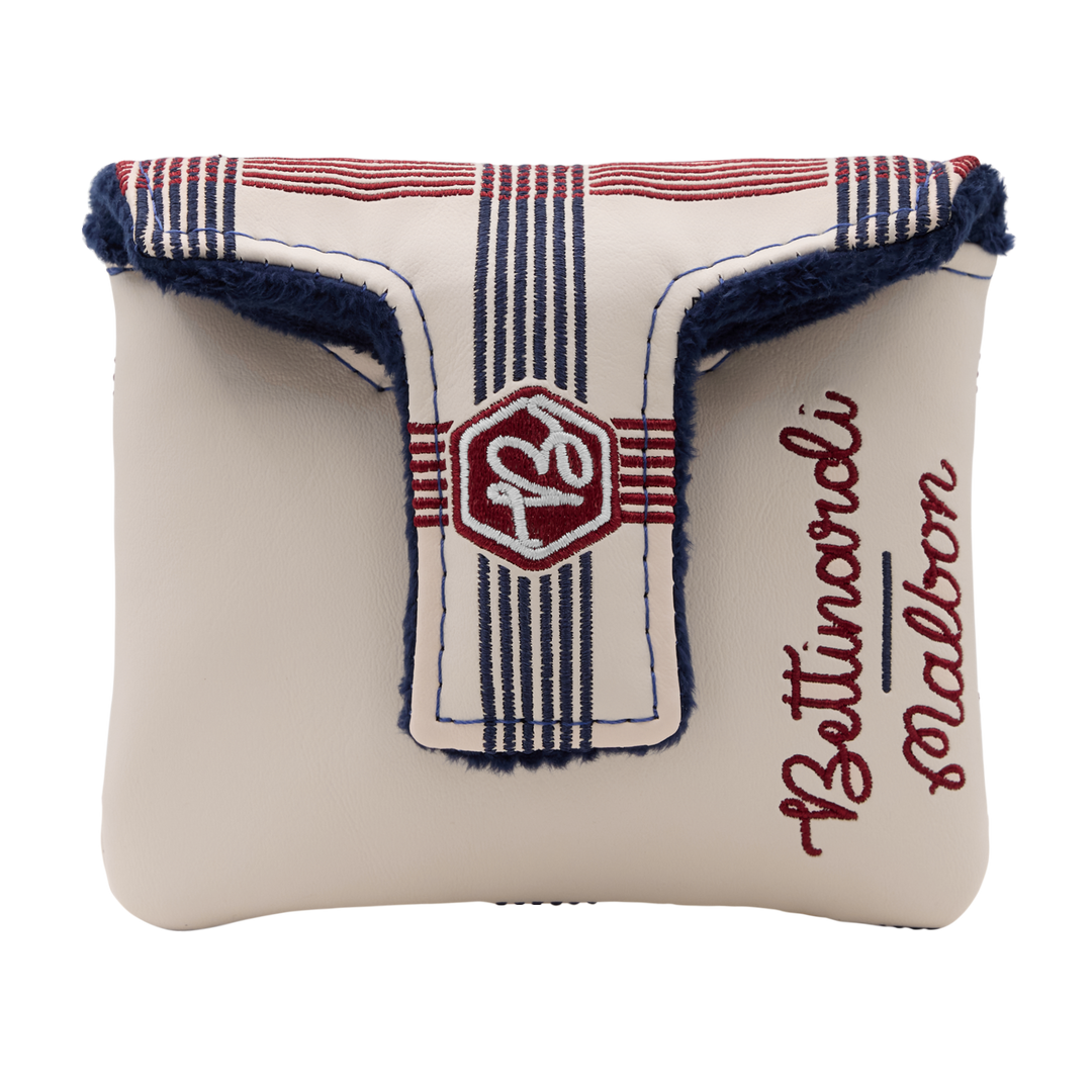Malbon x Bettinardi Gangster Buckets Crème Plaid Mallet Putter Headcover- back