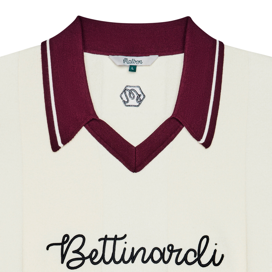 Malbon x Bettinardi Knit Polo (Egret) | Bettinardi Golf – Studio B