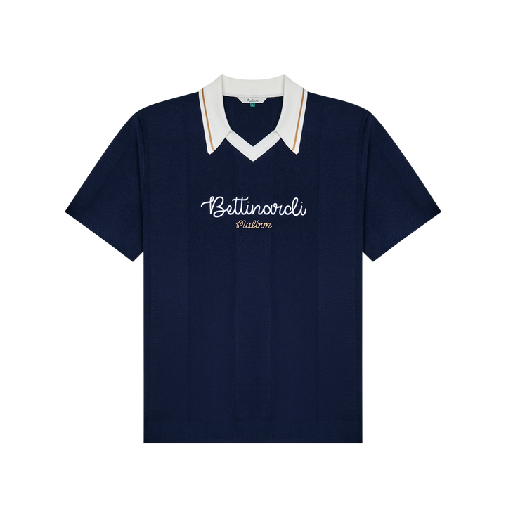 Malbon x Bettinardi Knit Polo (Maritime Blue) | Bettinardi Golf