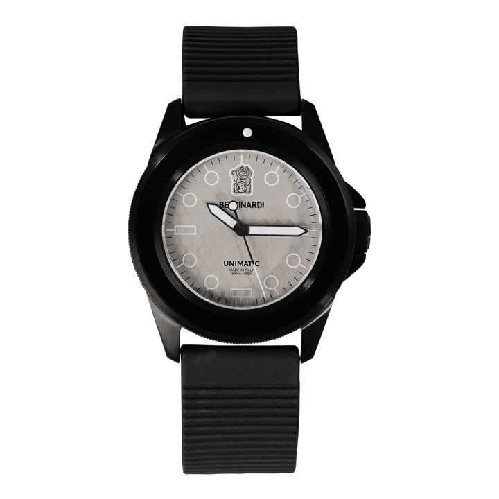 Bettinardi x Unimatic Silver Lucky Cat U1 Classic Watch