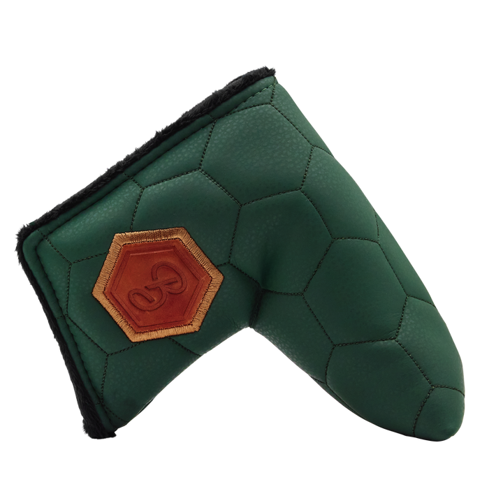 Bettinardi Script Quilted Hex Blade Headcover (Green/Tan