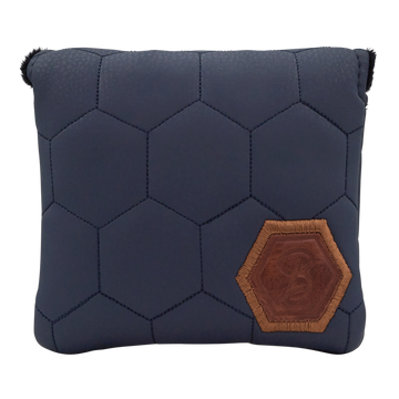 Bettinardi Script Quilted Hex Mallet Headcover (Navy/Tan)