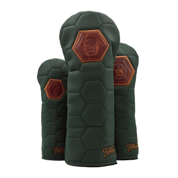 Bettinardi Script Quilted Hex Wood Covers (Green/Tan)