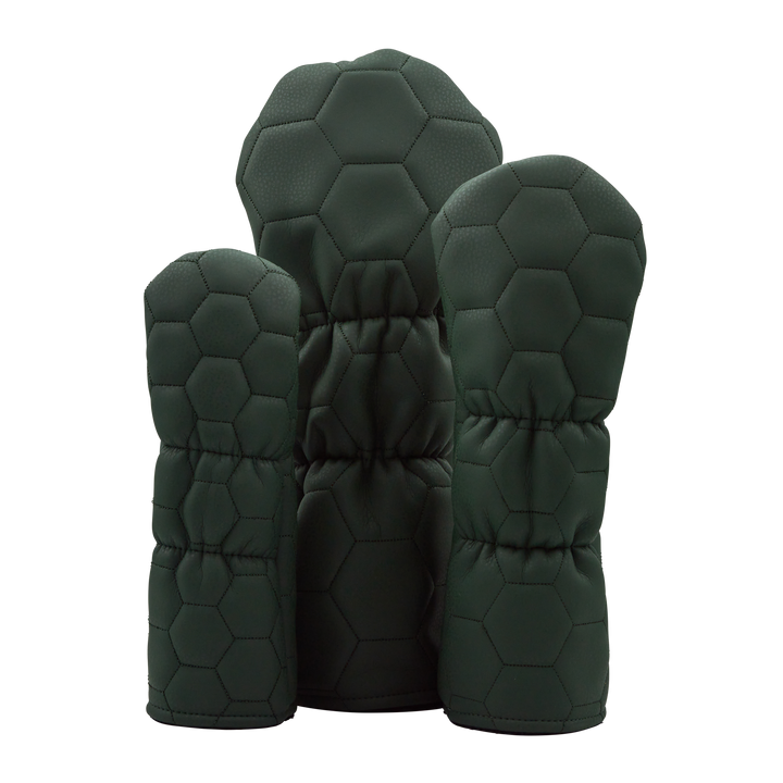 Bettinardi Script Quilted Hex Wood Covers (Green/Tan)