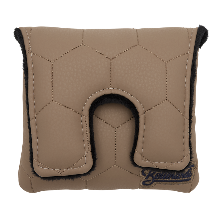 Bettinardi Script Quilted Hex Center Shaft Mallet Headcover (Tan/Navy)