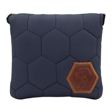 Bettinardi Script Quilted Hex Center Shaft Mallet Headcover (Navy/Tan)