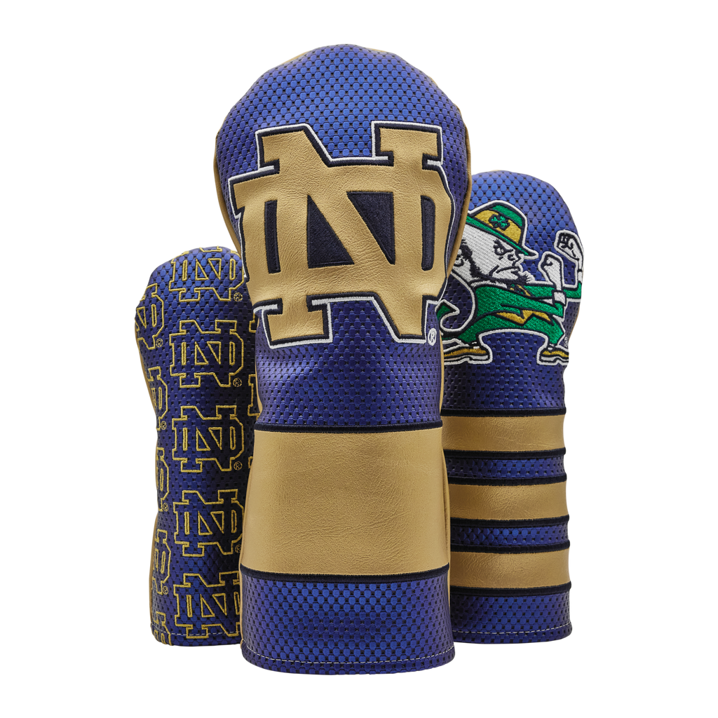 Notre Dame x Bettinardi Navy and Gold Wood Covers | Bettinardi
