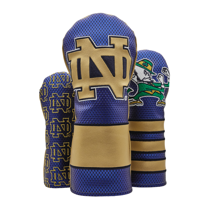 Notre Dame x Bettinardi Navy and Gold Wood Covers | Bettinardi
