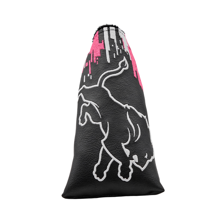 Detroit Lions Pink Digital Stripes Blade Putter Headcover