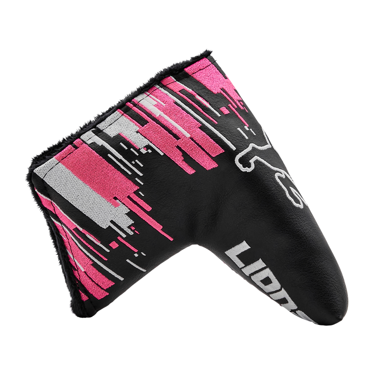 Detroit Lions Pink Digital Stripes Blade Putter Headcover