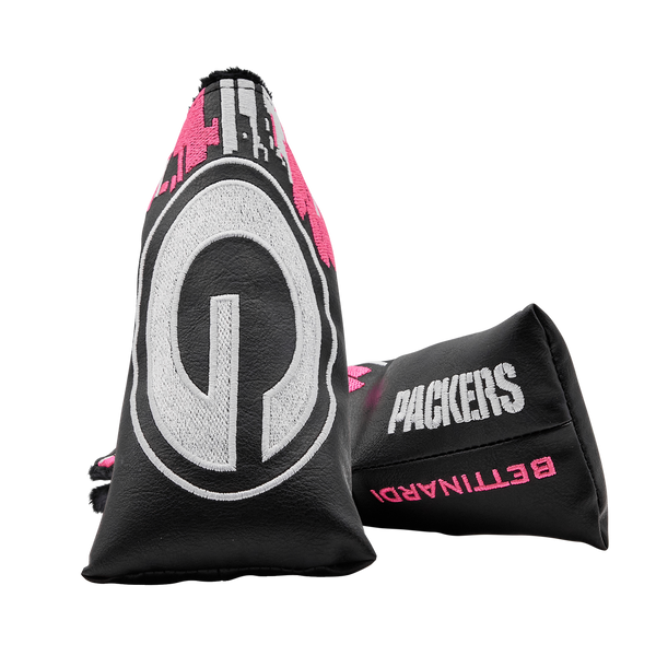 Green Bay Packers Pink Digital Stripes Blade Putter Headcover