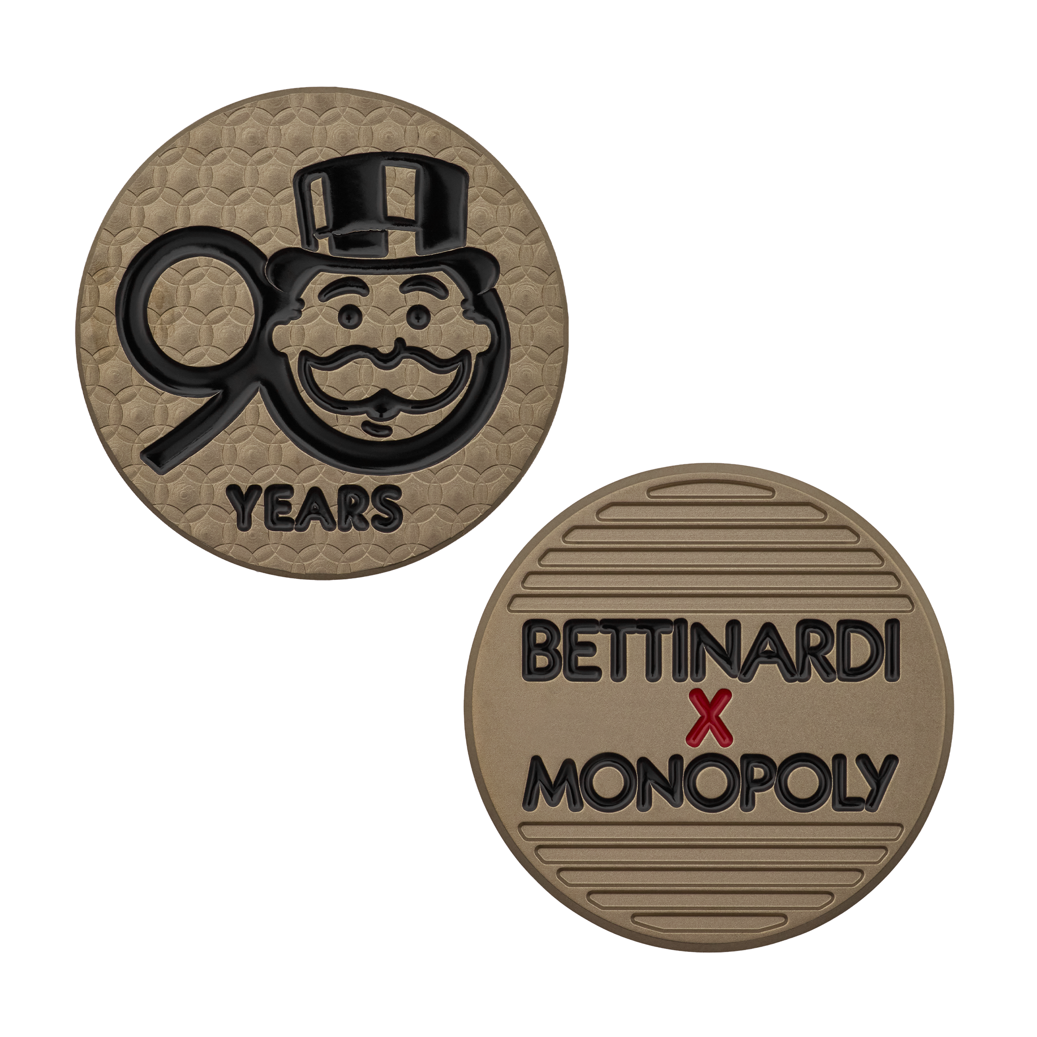 Bettinardi x Monopoly 90th Anniversary Gold Flame Ball Marker