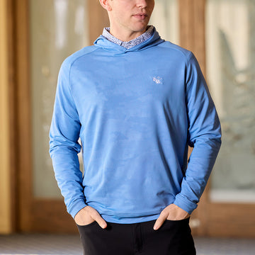 Bettinardi Peter Millar Poison Stinger Pine Performance Hoodie-front model 