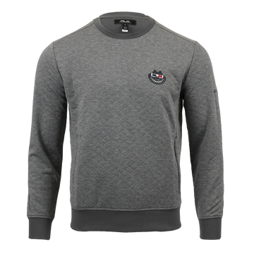 Bettinardi RLX 3D Fat Cat Quilted Double-Knit Crewneck Sweatshirt (Gray)