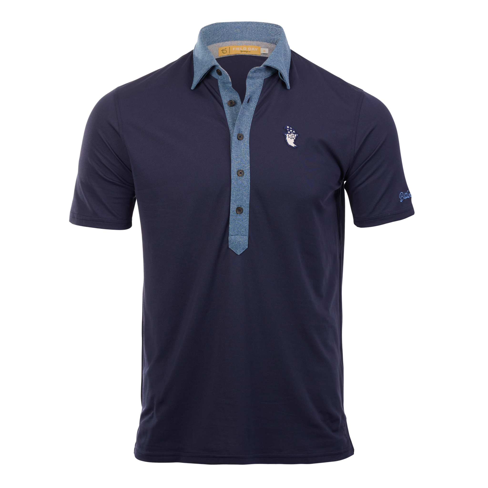 Bettinardi x Field Day Sporting Co. Wizard Runboy Ford 5 Button Heather Polo