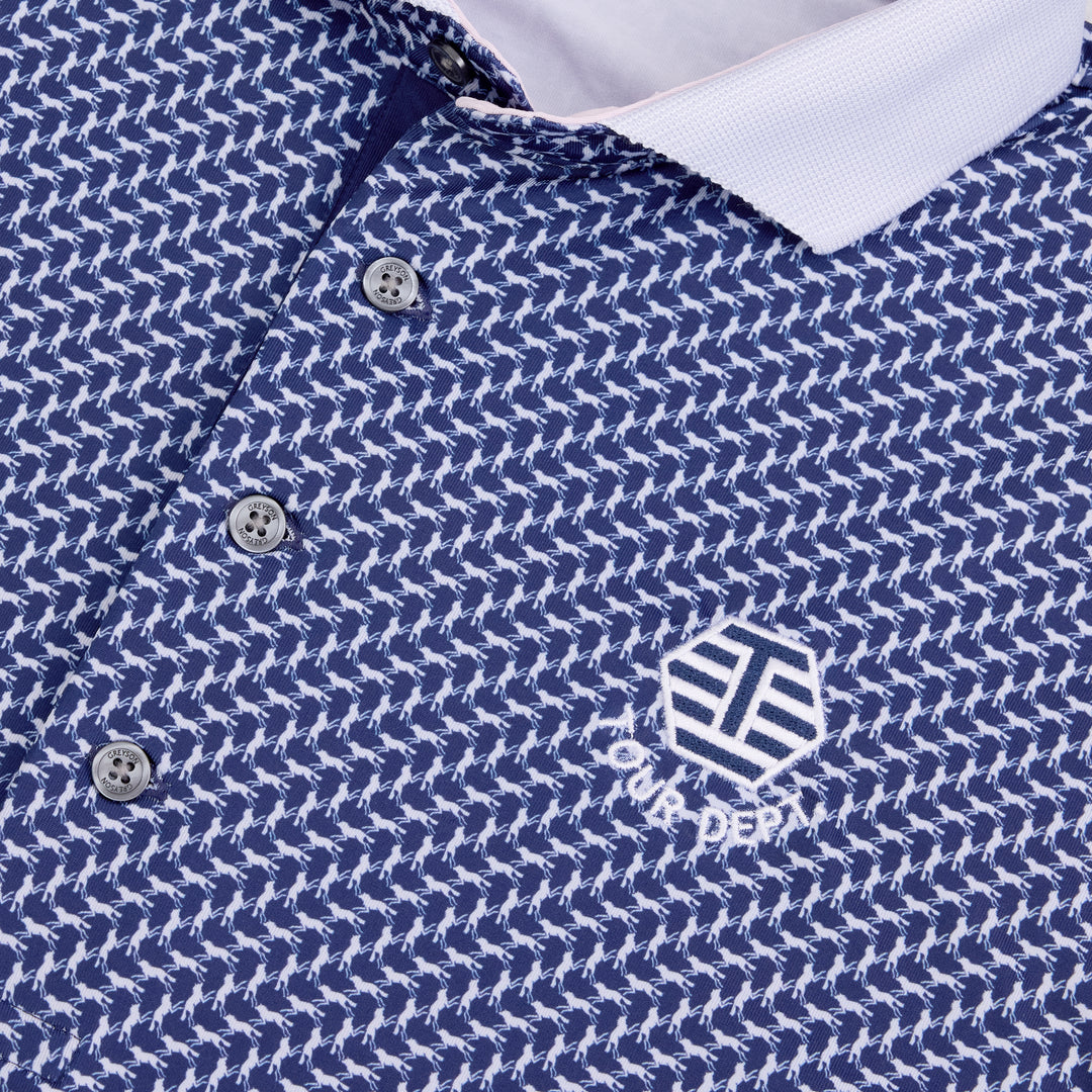 Bettinardi Greyson T-Hive Tour Dept. Dances With Wolves Polo (Maltese Blue)
